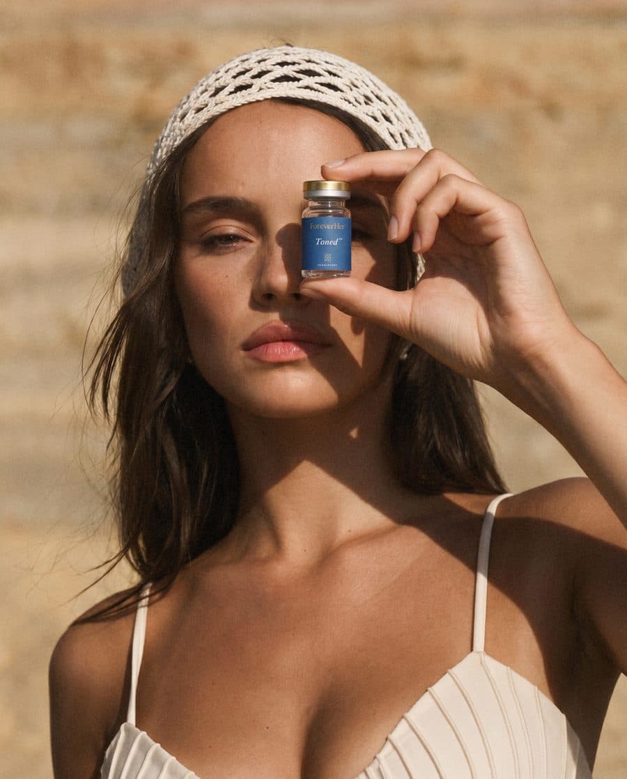 Holding a Toned vial in the sun